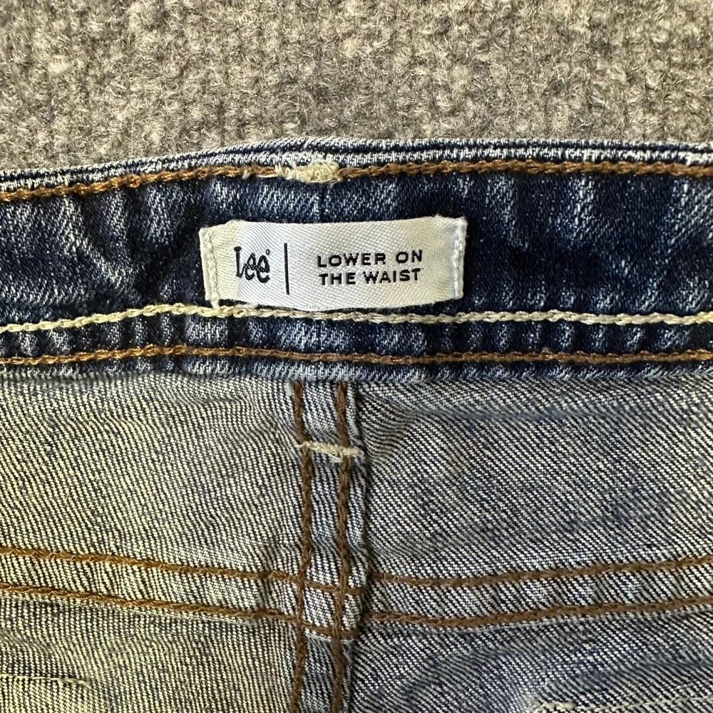 Lee Denim Shorts Womens Size 10 Blue Low Rise Stretch Casual Jean Shorts